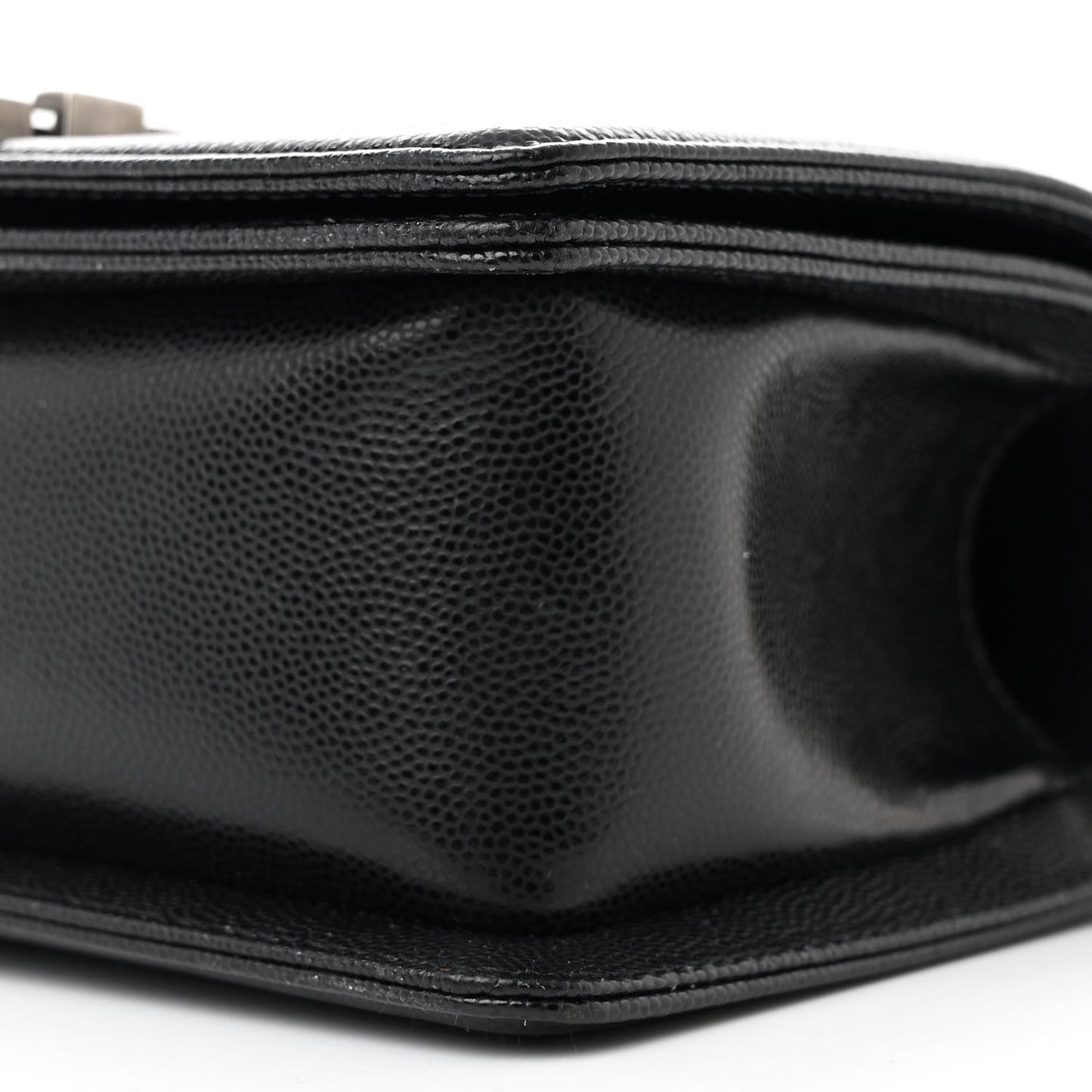 Caviar Quilted Small Boy Flap Black