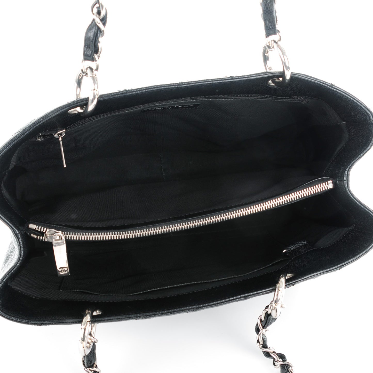 Caviar Quilted Grand Shopping Tote GST Black