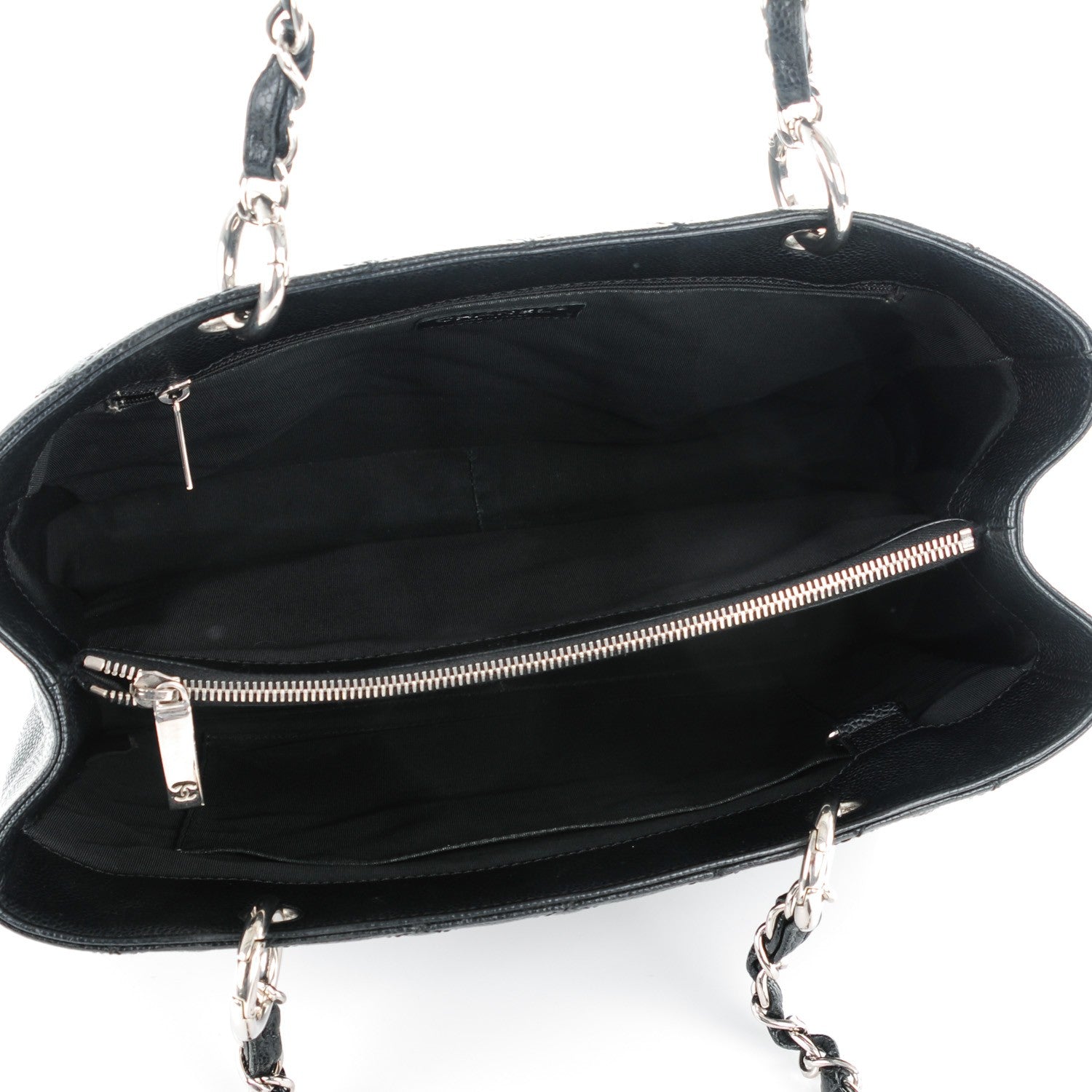 Chanel Caviar Quilted Grand Shopping Tote GST Black 5 of 9
