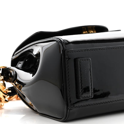 Versace Patent Calfskin Small La Medusa Top Handle Bag Black 8 of 9
