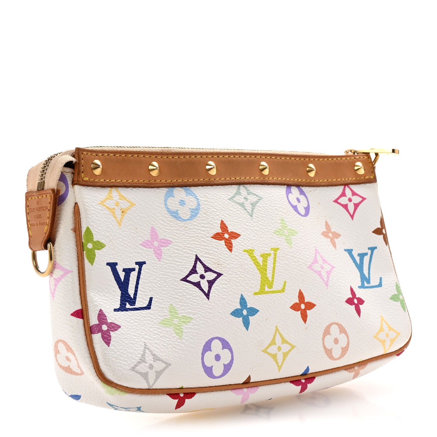 Louis Vuitton Monogram Multicolor Pochette Accessories White 3 of 6