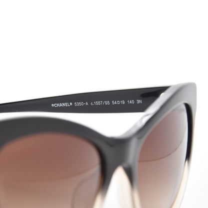 Chanel Acetate CC Cat Eye Summer Sunglasses 5350-A Black 4 of 7