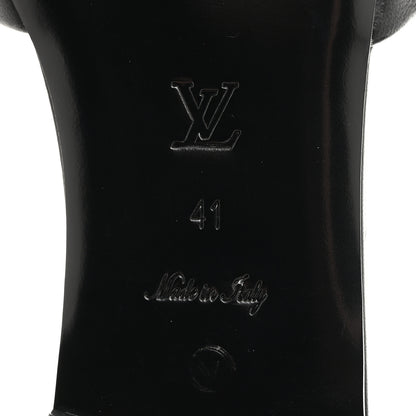 Louis Vuitton Lambskin Embossed Monogram Revival Flat Mules 41 Black 8 of 8