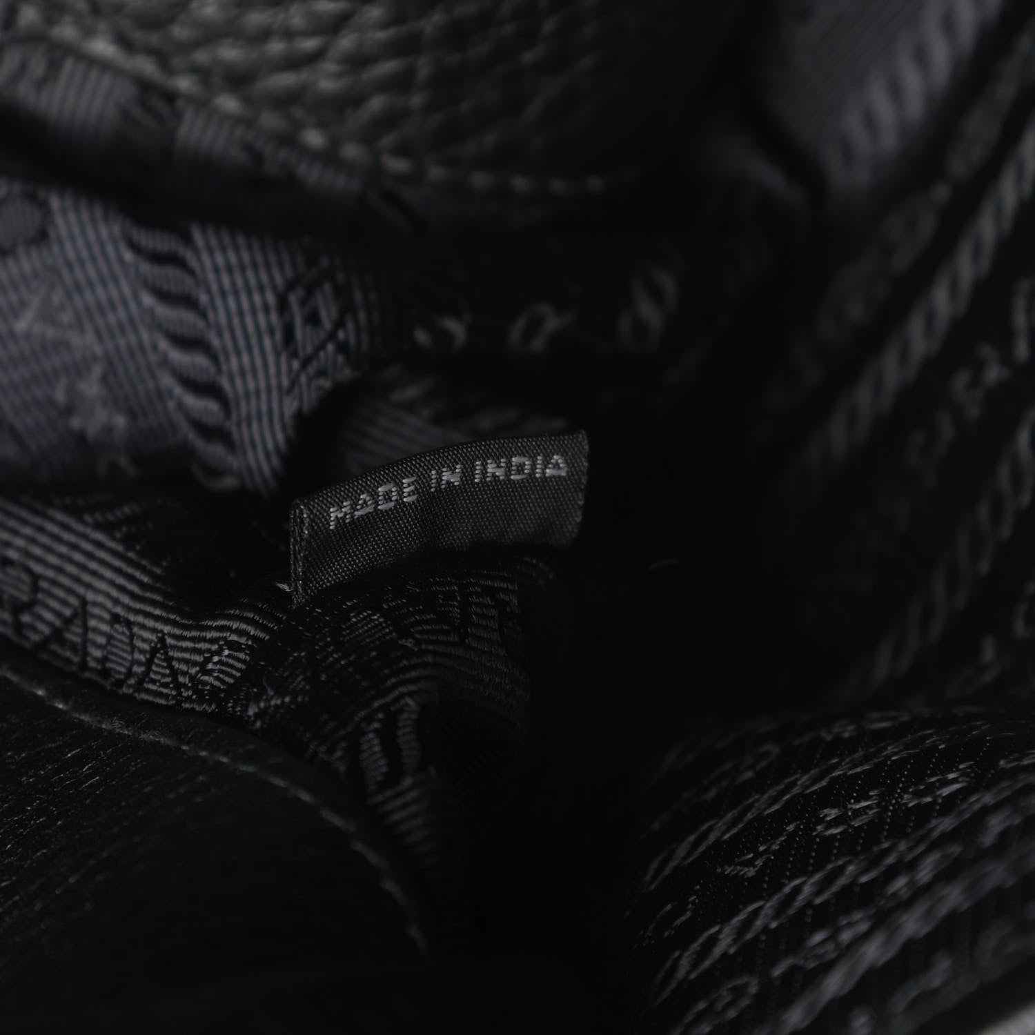 Prada Vitello Daino Side Zip Tote Black 7 of 12