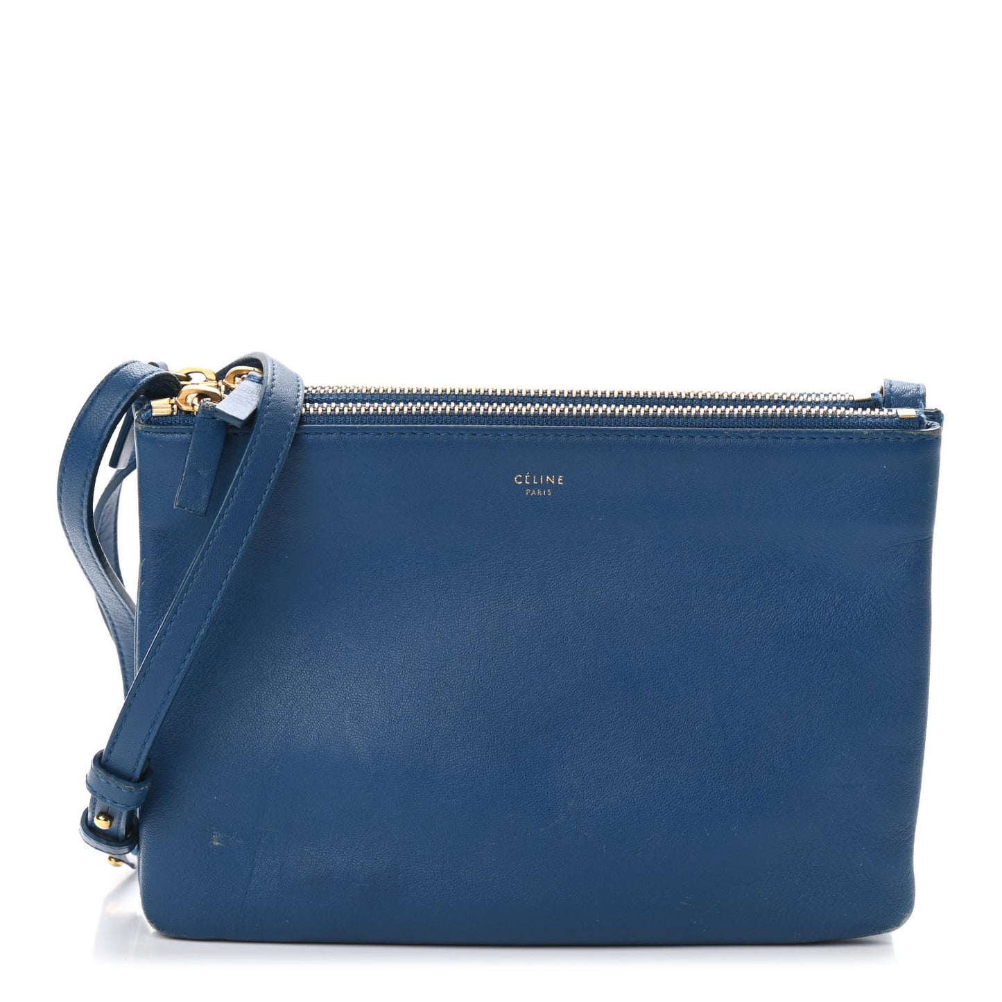 Lambskin Small Trio Crossbody Bag Indigo