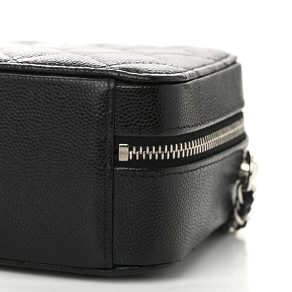 Chanel Caviar Quilted CC Vanity Case With Chain Black 10 of 10