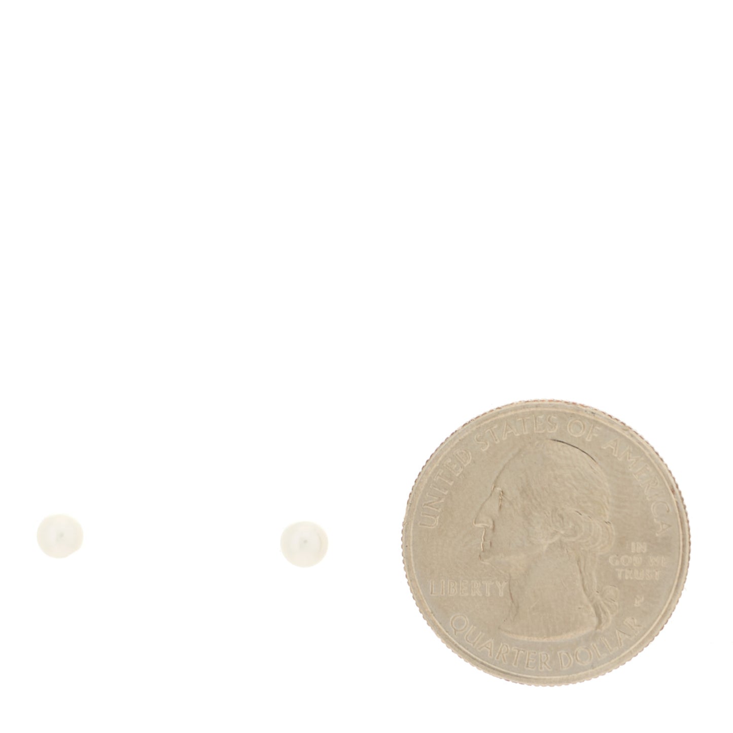 18K Yellow Gold Akoya Pearl 4-4.5mm Stud Earrings