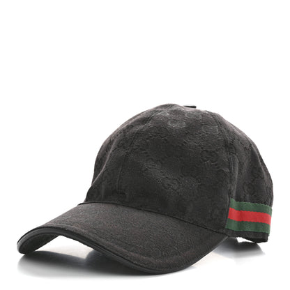 Gucci Monogram Web Baseball Hat L Black 1 of 11