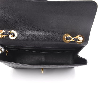 Chanel Caviar Quilted Jumbo Single Flap Black 5 of 11