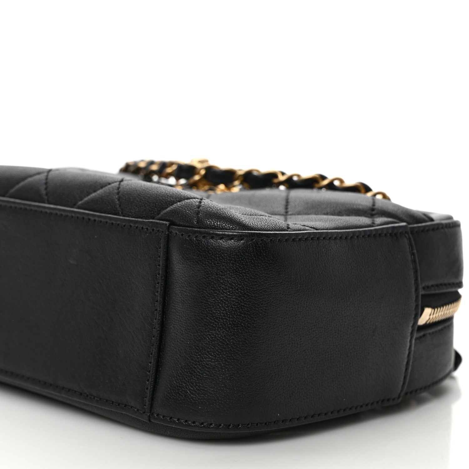 Chanel Goatskin Quilted Chanel 19 Camera Case Black 9 of 9