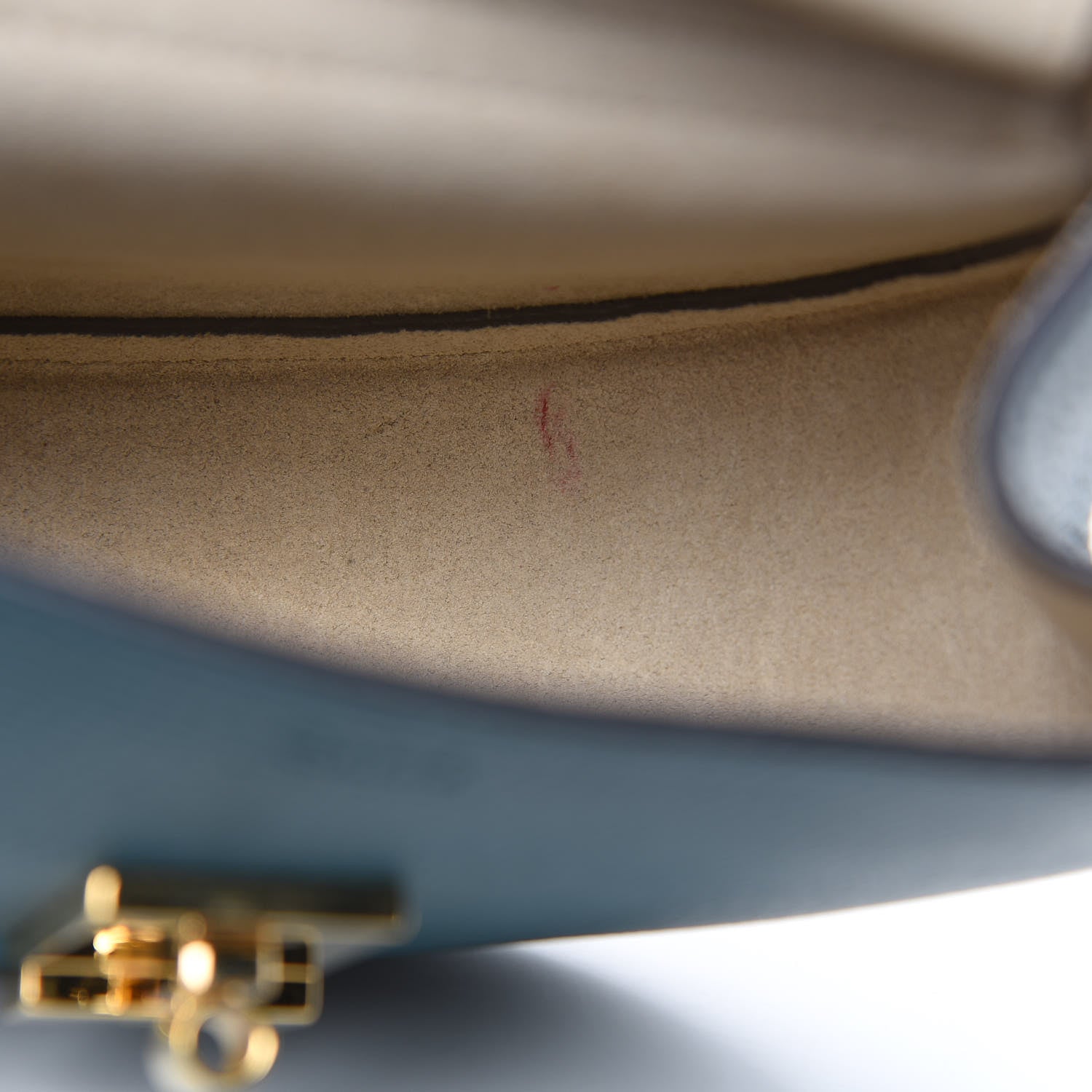 Chloe Grained Calfskin Lambskin Mini Bi-Color Drew Shoulder Bag Cloudy Blue 10 of 12