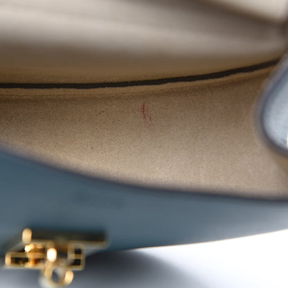 Chloe Grained Calfskin Lambskin Mini Bi-Color Drew Shoulder Bag Cloudy Blue 10 of 12
