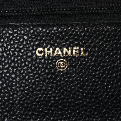 Chanel Caviar Quilted Wallet on Chain WOC Black 6 of 12