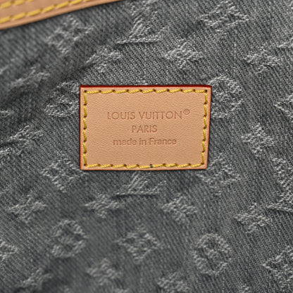 Louis Vuitton Denim Monogram Studded Keepall Bandouliere 45 Cloudy Grey 5 of 8