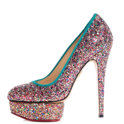 FASHIONPHILE CHARLOTTEOLYMPIAGlitterPriscillaPlatformPump37Multicolor 1 of 6