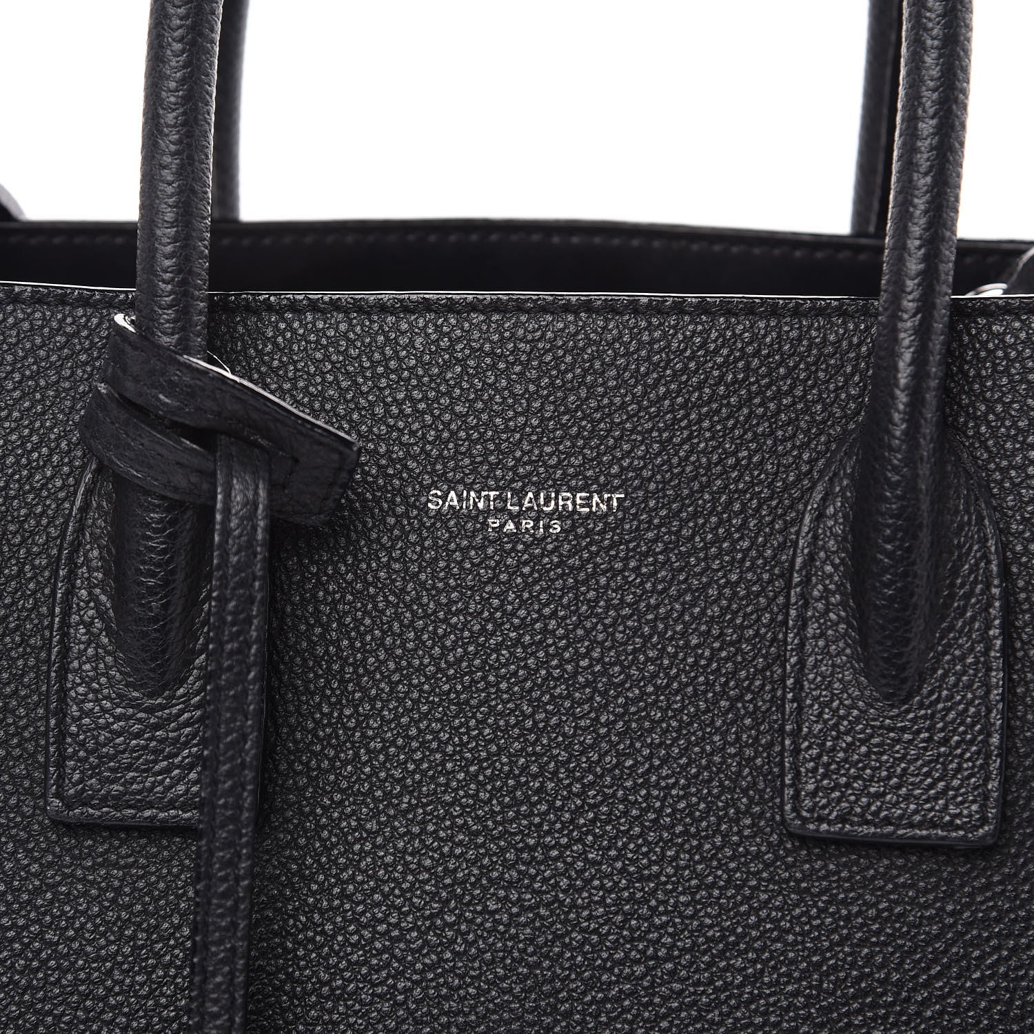 Saint Laurent Grained Calfskin Baby Sac De Jour Black 7 of 16