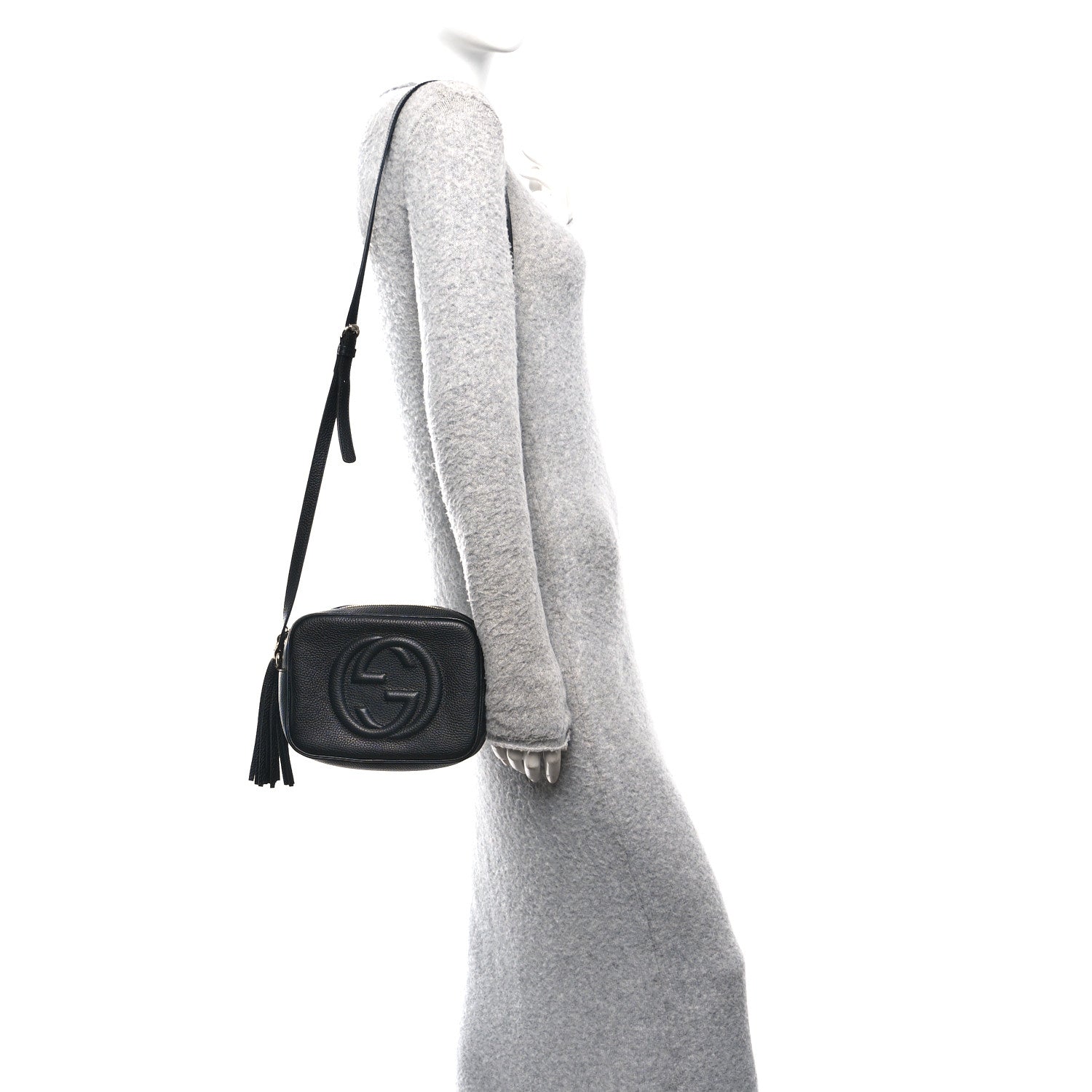 Gucci Pebbled Calfskin Small Soho Disco Bag Black 4 of 12