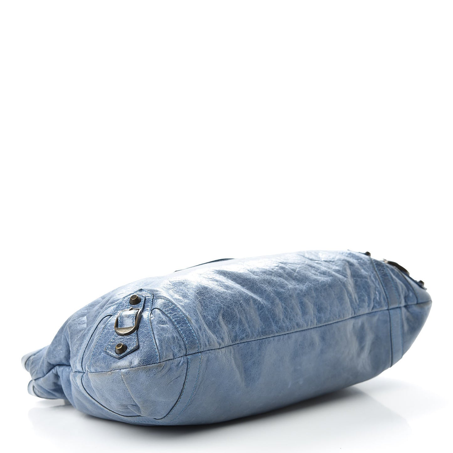 Chevre Classic Hardware Purse Bleu