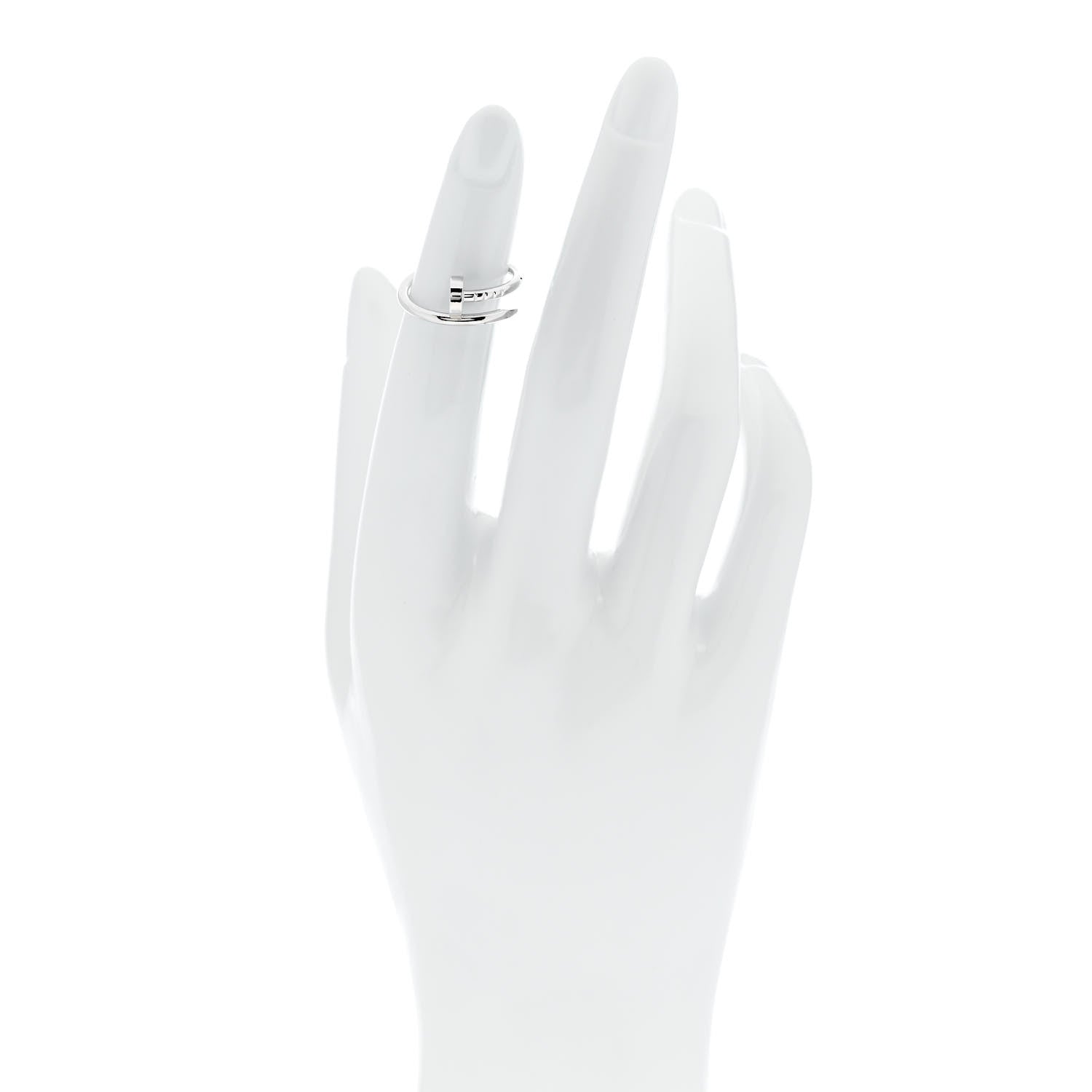 Cartier 18K White Gold Small Juste Un Clou Ring 47 4 2 of 6