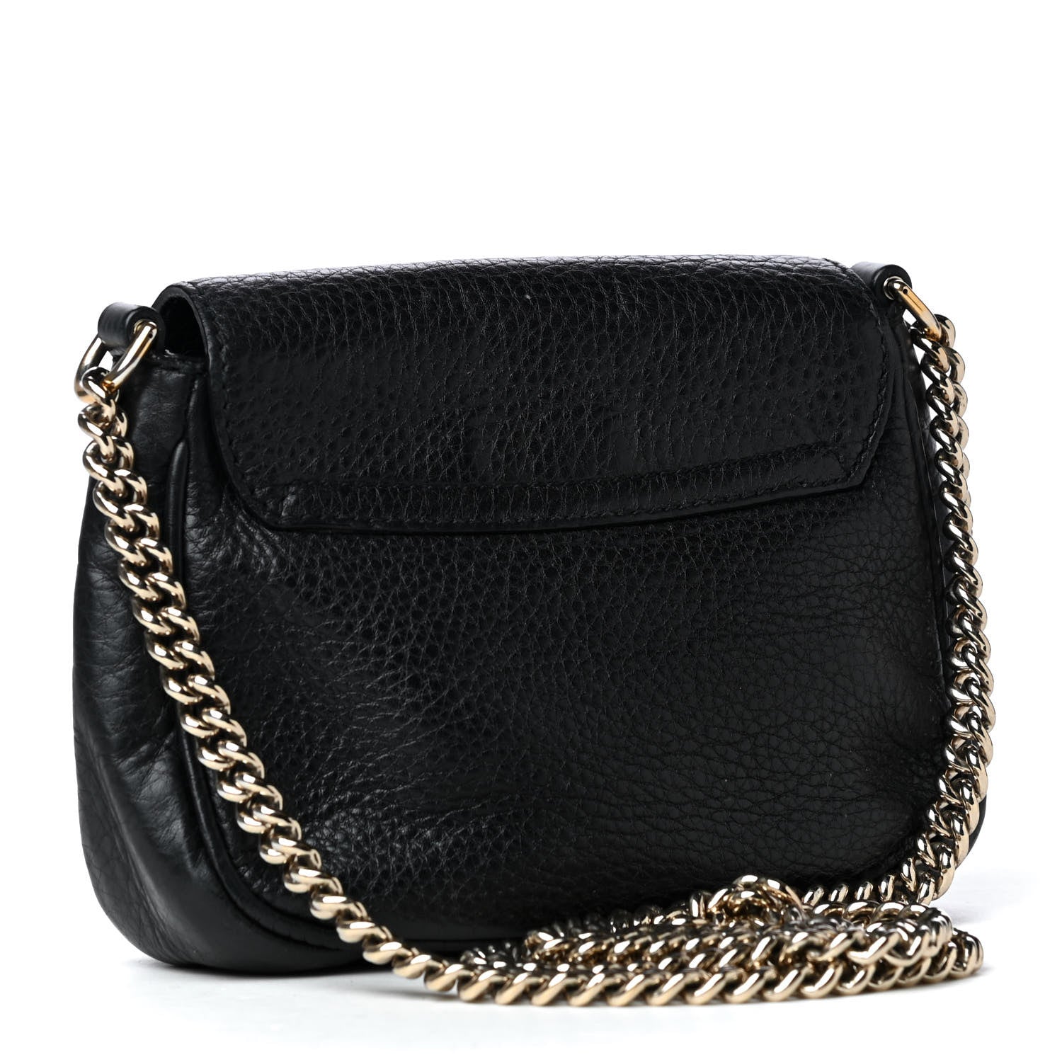 Gucci Pebbled Calfskin Small Soho Flap Crossbody Black 2 of 4