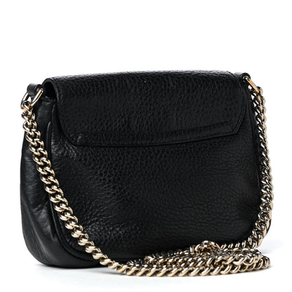 Gucci Pebbled Calfskin Small Soho Flap Crossbody Black 2 of 4