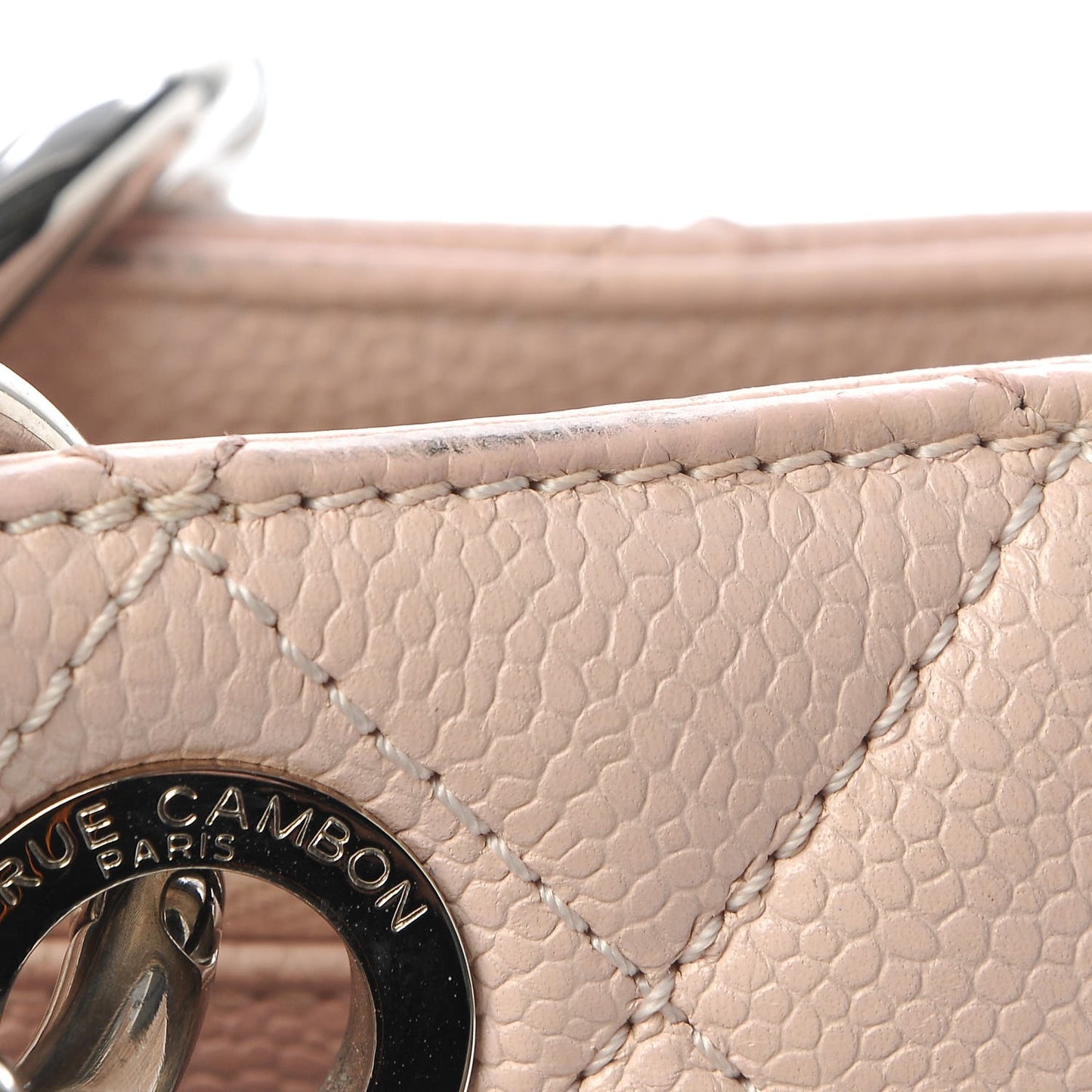 Caviar Quilted Grand Shopping Tote GST Light Pink