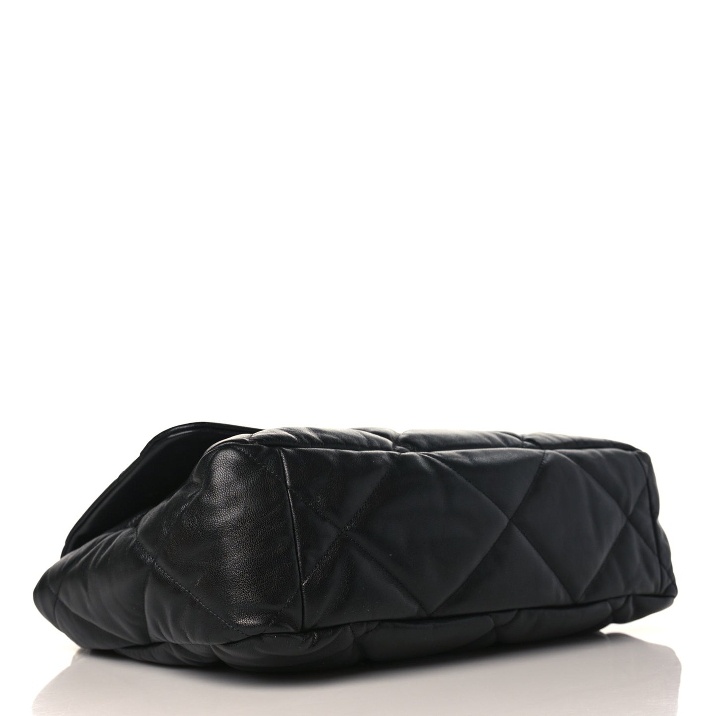 Goatskin Quilted Maxi Chanel 19 Flap Black