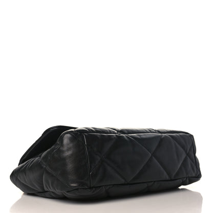 Chanel Goatskin Quilted Maxi Chanel 19 Flap Black 4 of 9