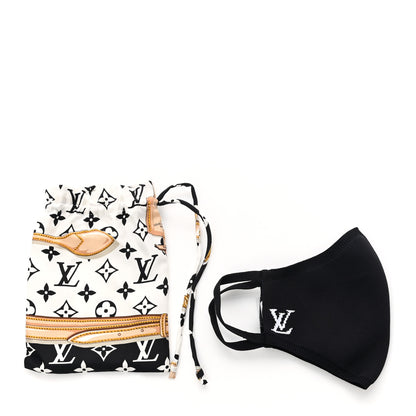 Louis Vuitton LV Initials Knit Face Mask Black 5 of 8