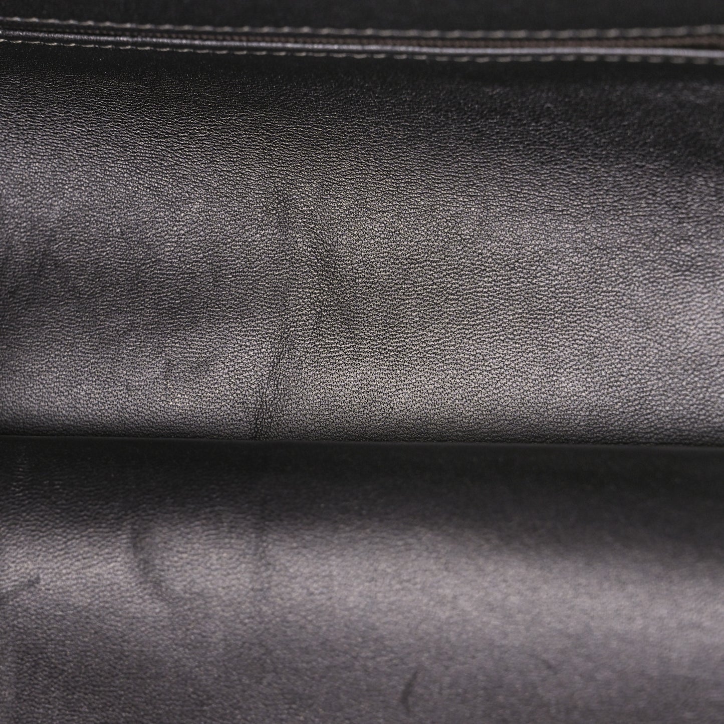 Metallic Lambskin Quilted Medium Double Flap Pewter