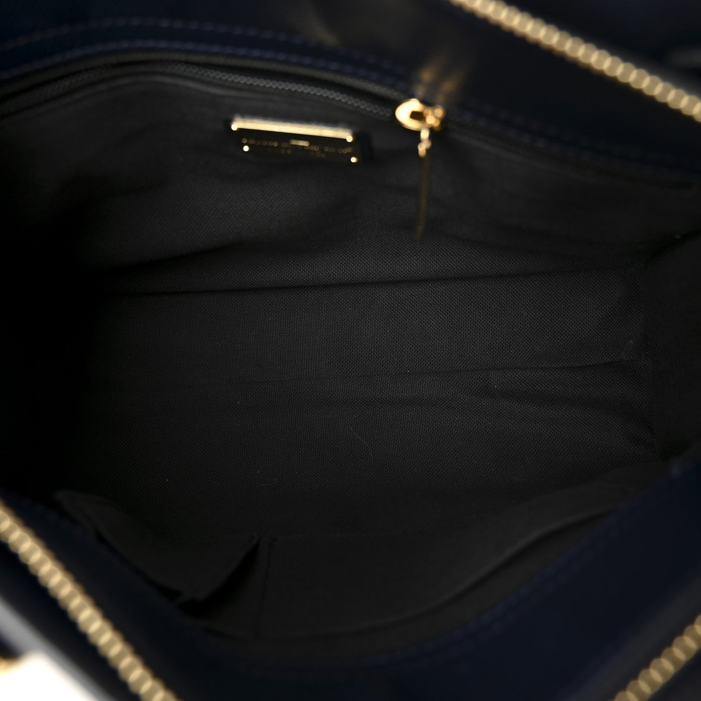 Calfskin Briana Tote Navy