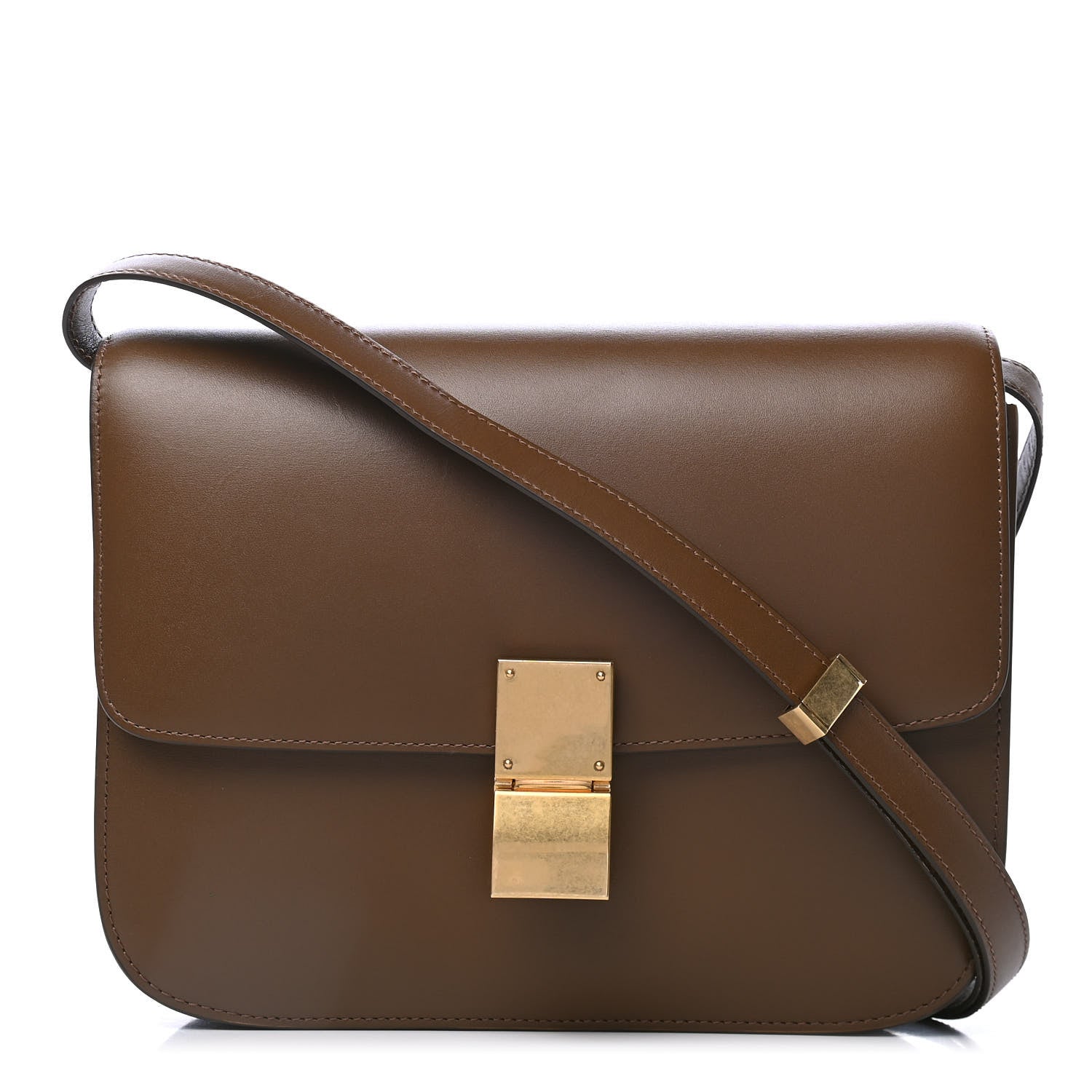 Celine Box Calfskin Medium Classic Box Flap Bag Camel 1 of 4
