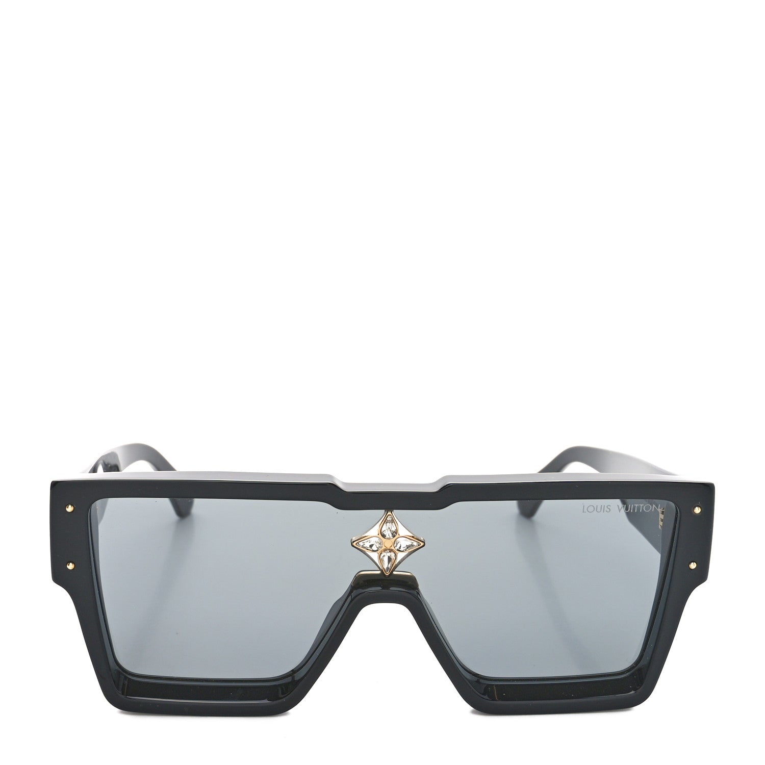Louis Vuitton Acetate Swarovski Crystal Cyclone Sunglasses Z1547W Black 2 of 8