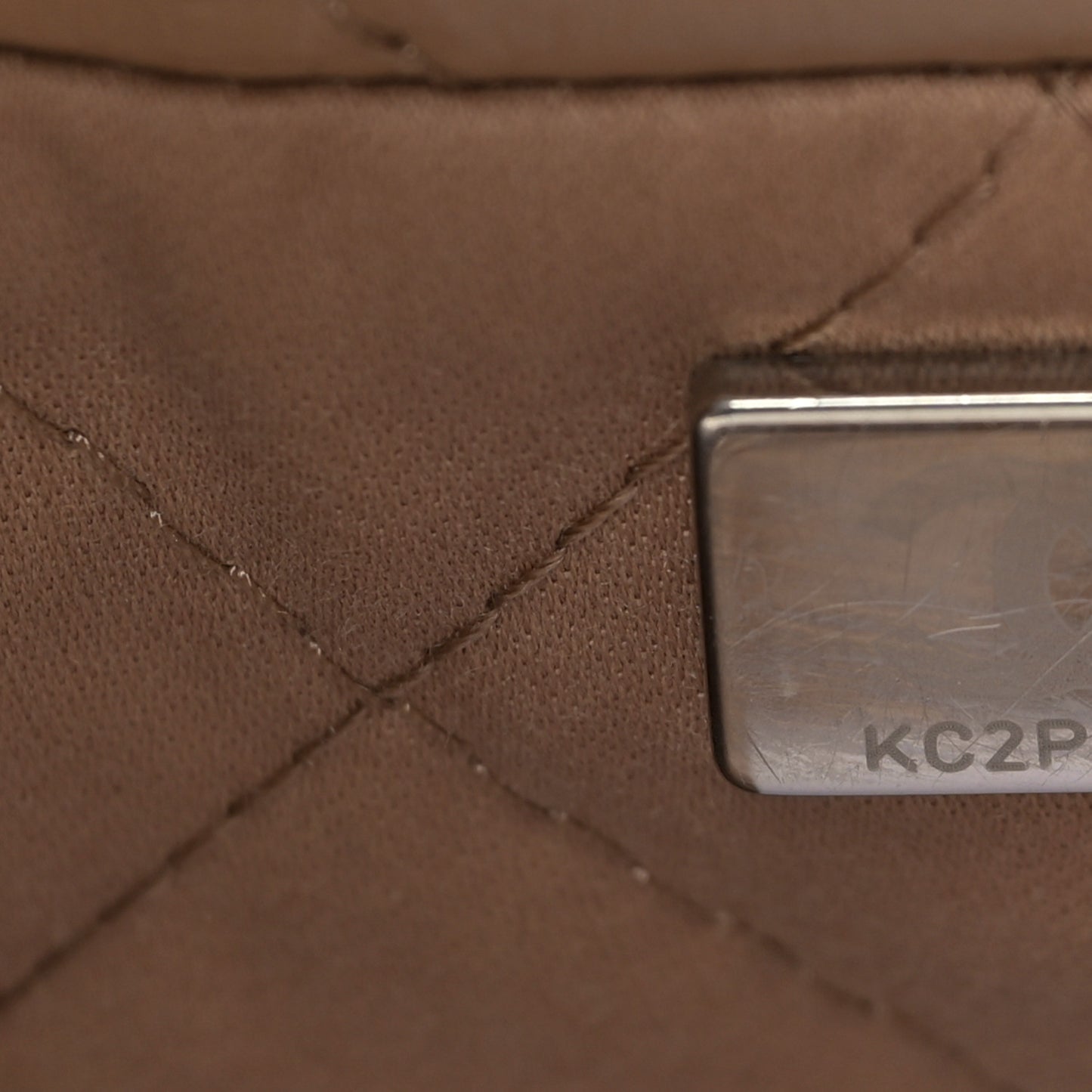 Shiny Calfskin Quilted Small Chanel 22 Beige