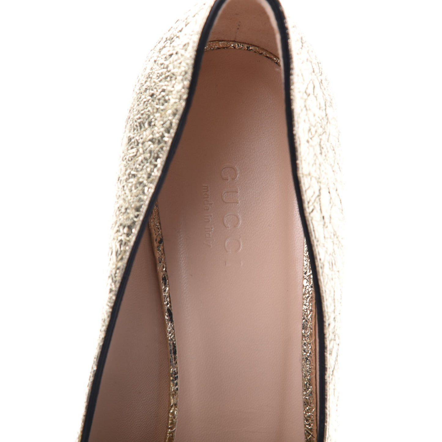 Galassia GG Marmont Fringe 50mm Loafer Pumps 37.5 Platino