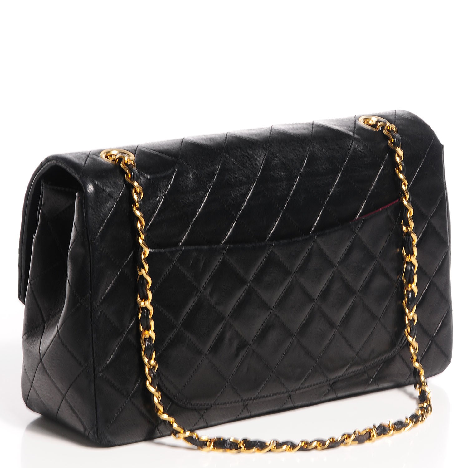 Chanel Lambskin Medium Single Flap w Wallet Black 3 of 12