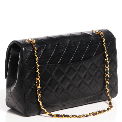 Chanel Lambskin Medium Single Flap w Wallet Black 3 of 12