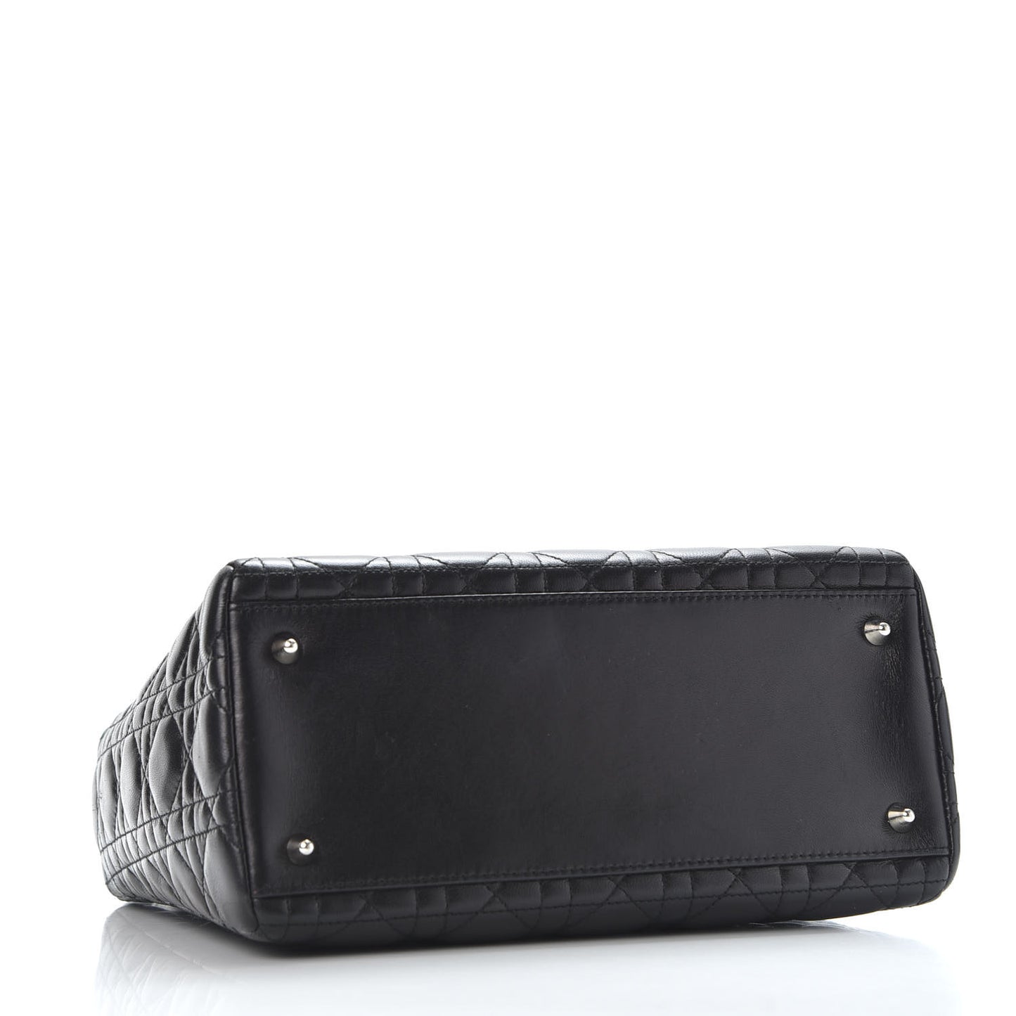 Lambskin Cannage Medium Lady Dior Black