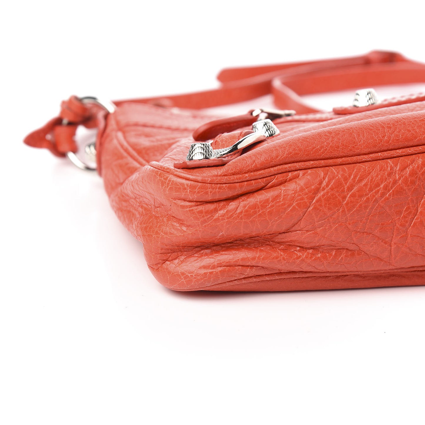 Agneau Giant 12 Silver Hardware Hip Rose Corail