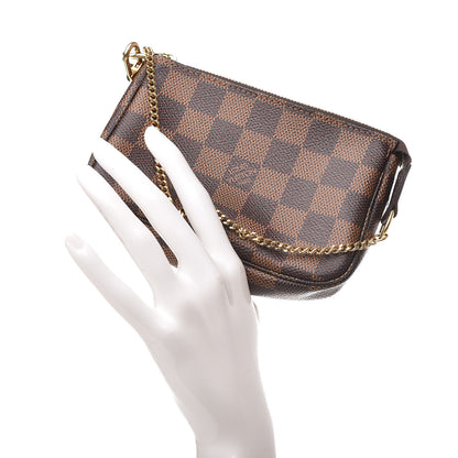 Louis Vuitton Damier Ebene Mini Pochette Accessories 2 of 9