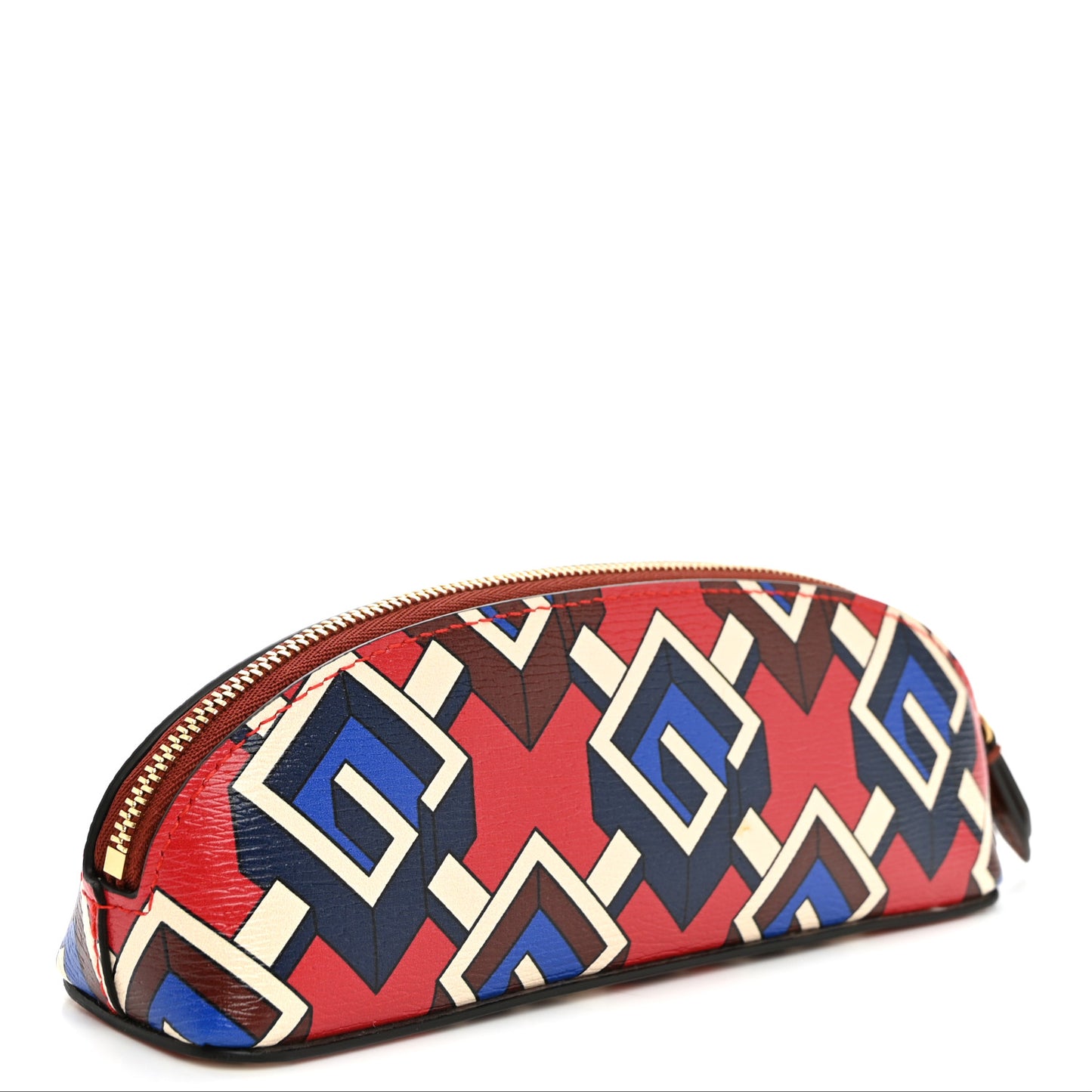 Shangai Calfskin Geometric G Pencil Case Multicolor