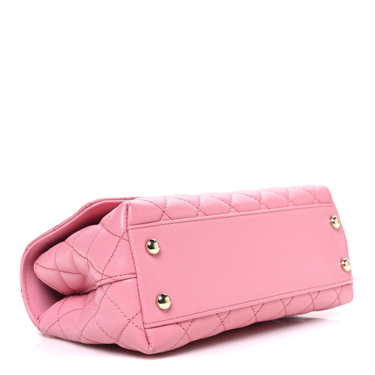 Chanel Caviar Quilted Mini Coco Chain Handle Flap Pink 4 of 11