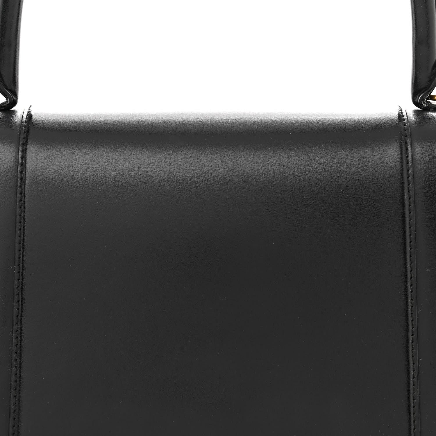 Balenciaga Shiny Box Calfskin Medium Hourglass Top Handle Bag Black 7 of 17