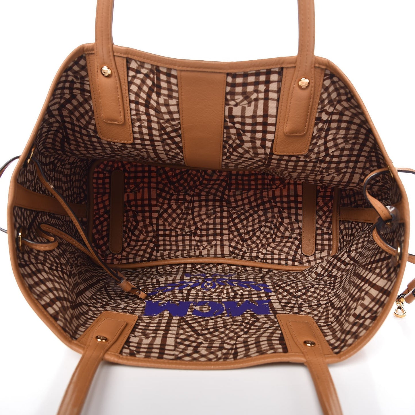 Visetos Medium Liz Reversible Shopper Tote Cognac