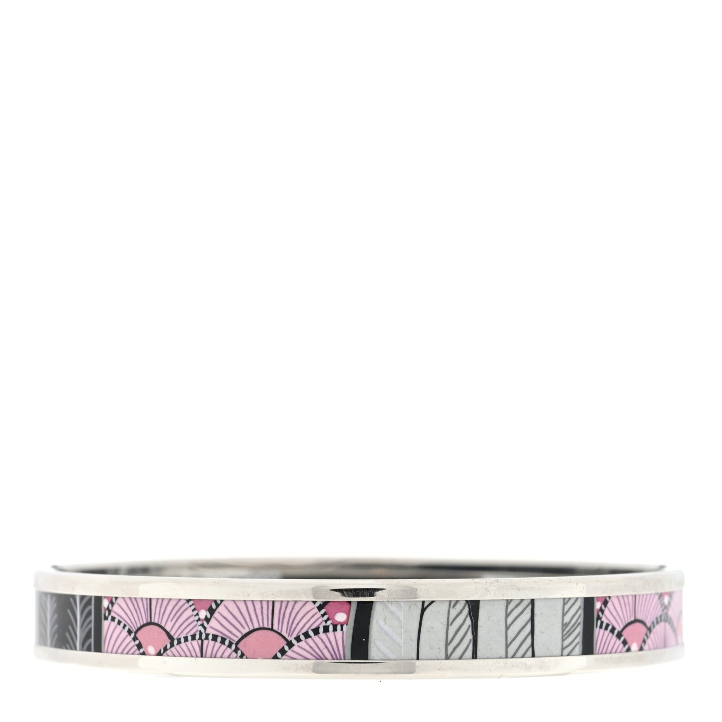 Enamel Printed Narrow Tree of Song Bracelet 62 Faux Gris