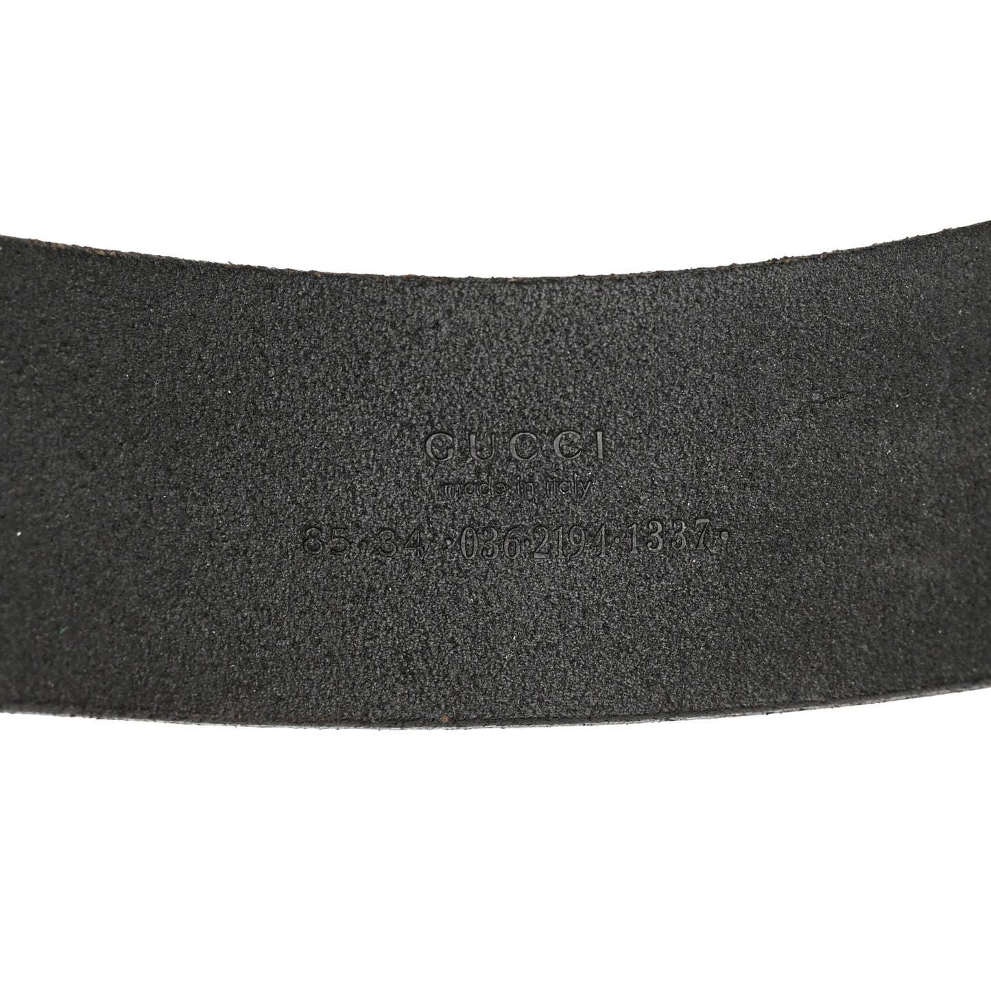 Calfskin Plaque Belt 85 34 Black