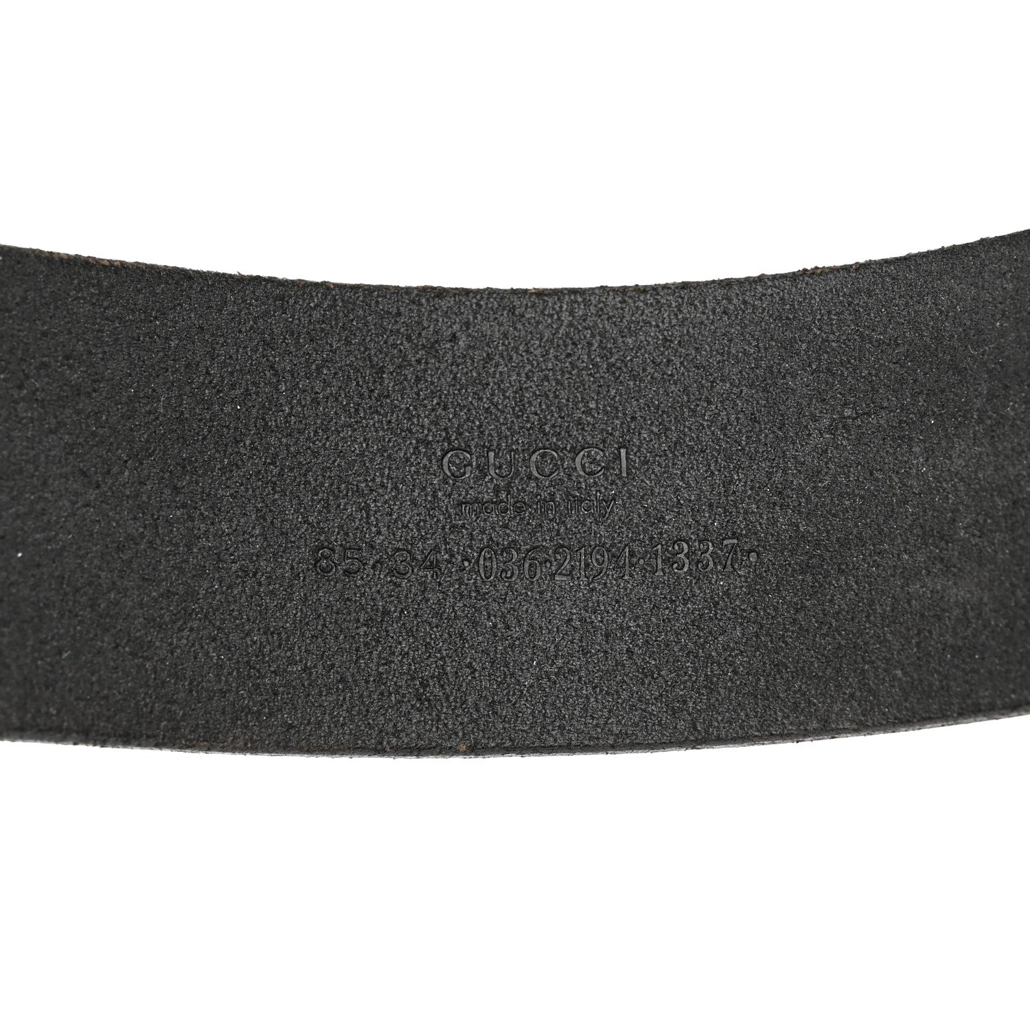 Gucci Calfskin Plaque Belt 85 34 Black 5 of 6