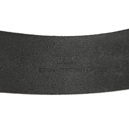 Gucci Calfskin Plaque Belt 85 34 Black 5 of 6