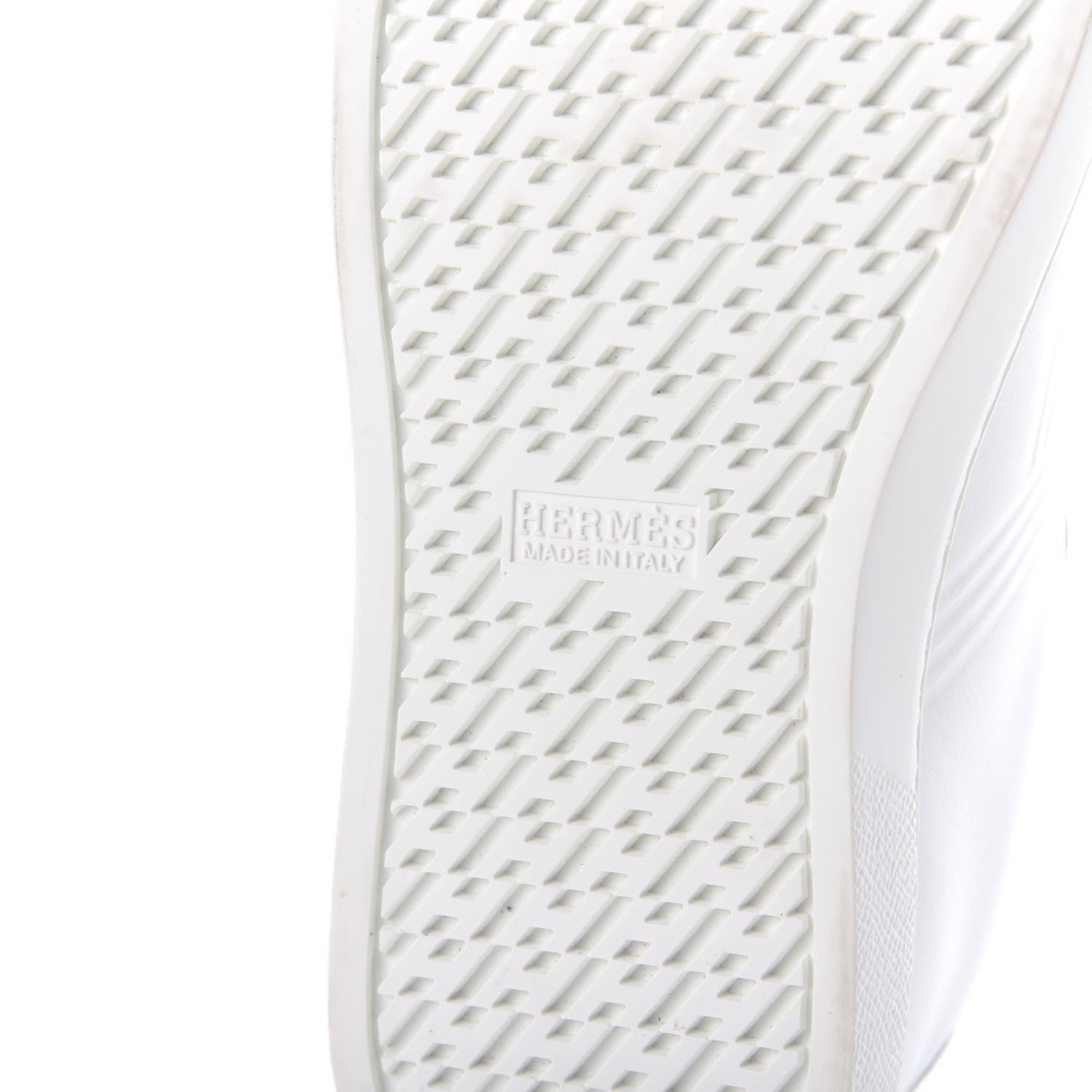 Hermes Calfskin Womens Avantage Sneakers 37.5 White 11 of 12