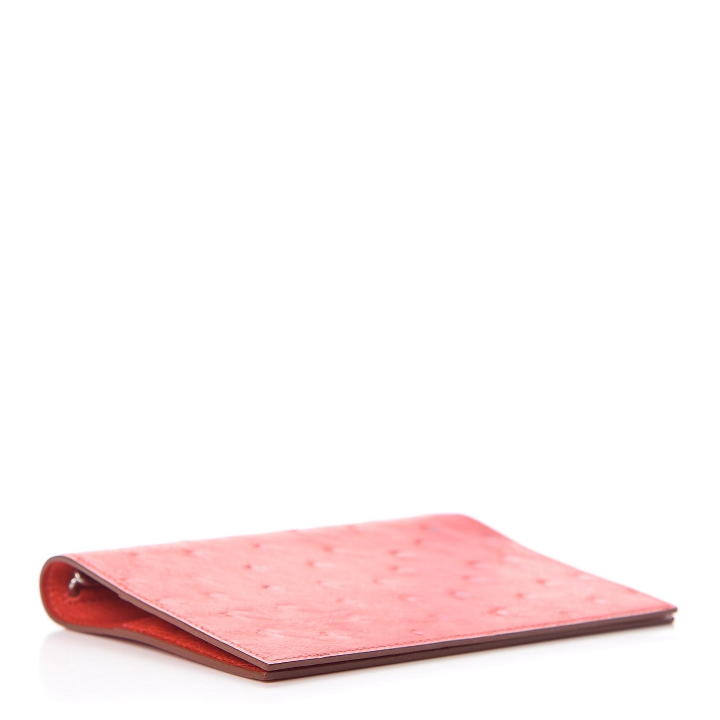 Ostrich Globe Trotter Agenda Cover PM Rouge Vif